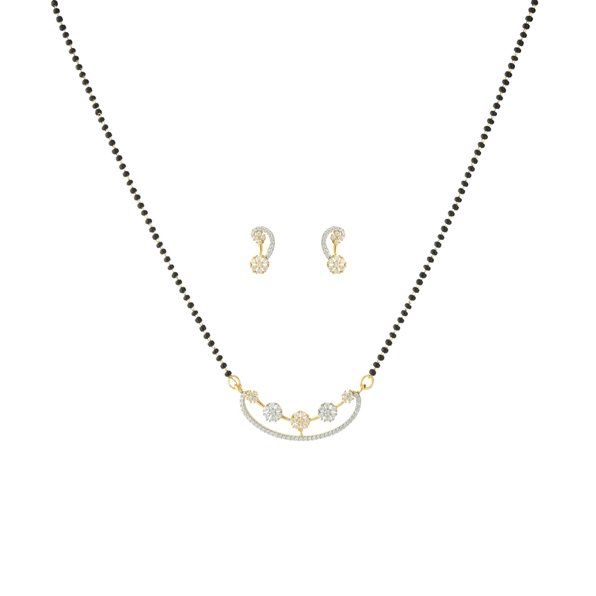 Aaradhya Mangalsutra Set- Brass with Floral Detailing for Weddings, Ceremonies, and Daily Wear