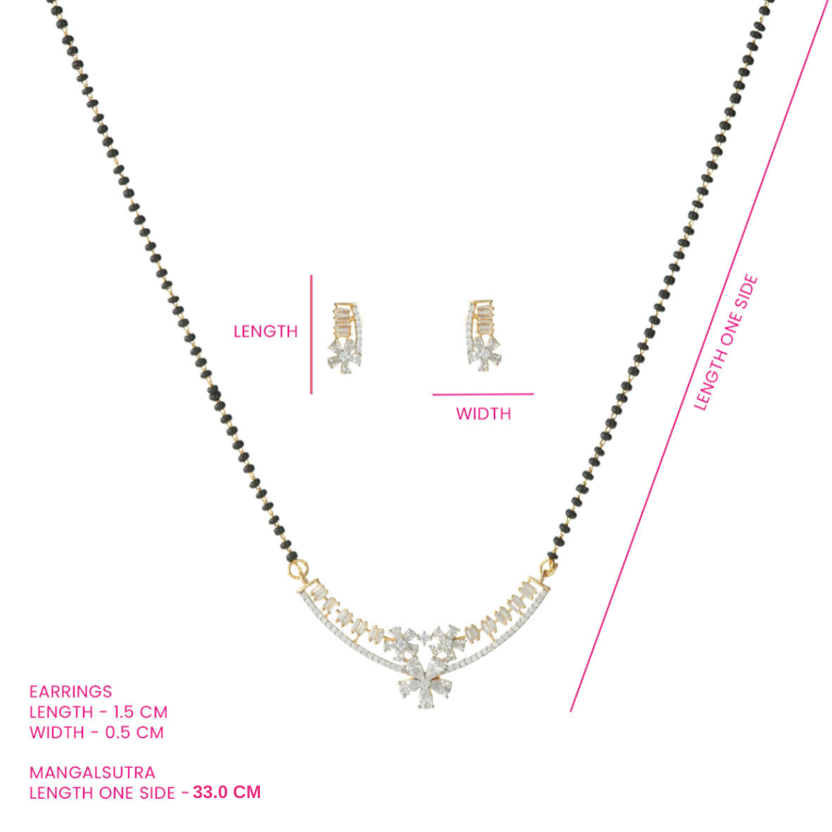 Parijat Long Mangalsutra Set