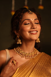 Royal Temple Design Bridal Choker Set