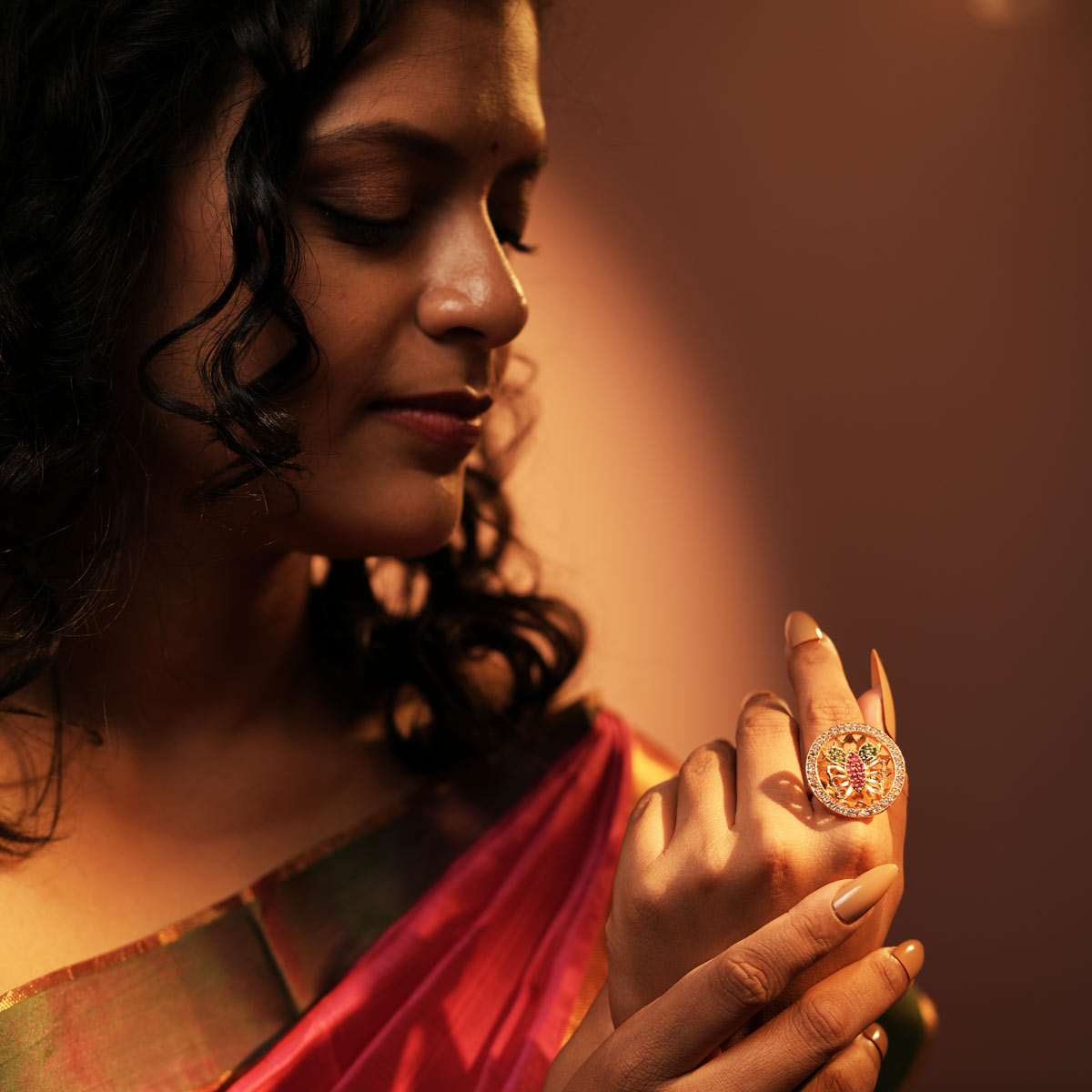 Rangoli Finger Ring