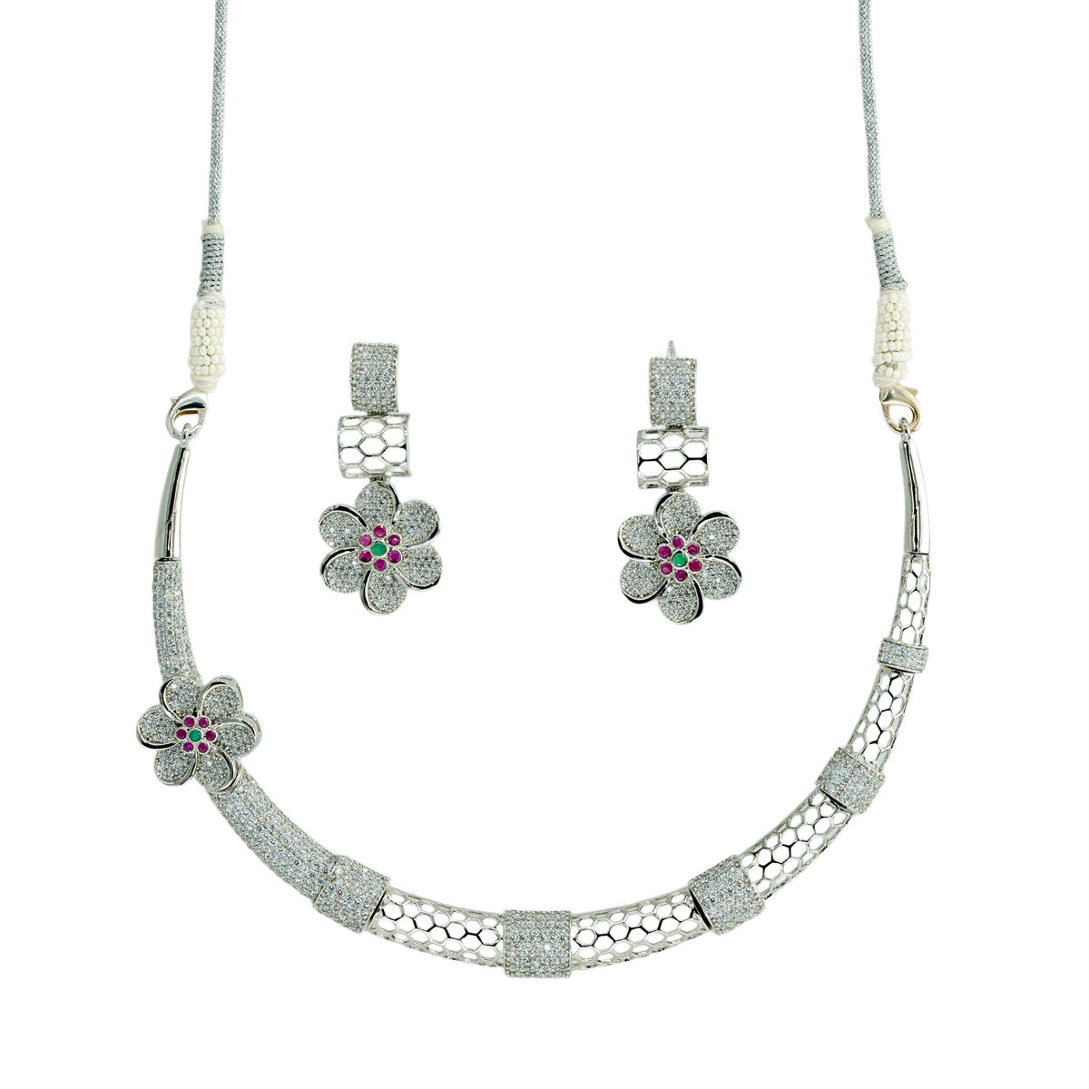 Sparkling Phool Haar Set