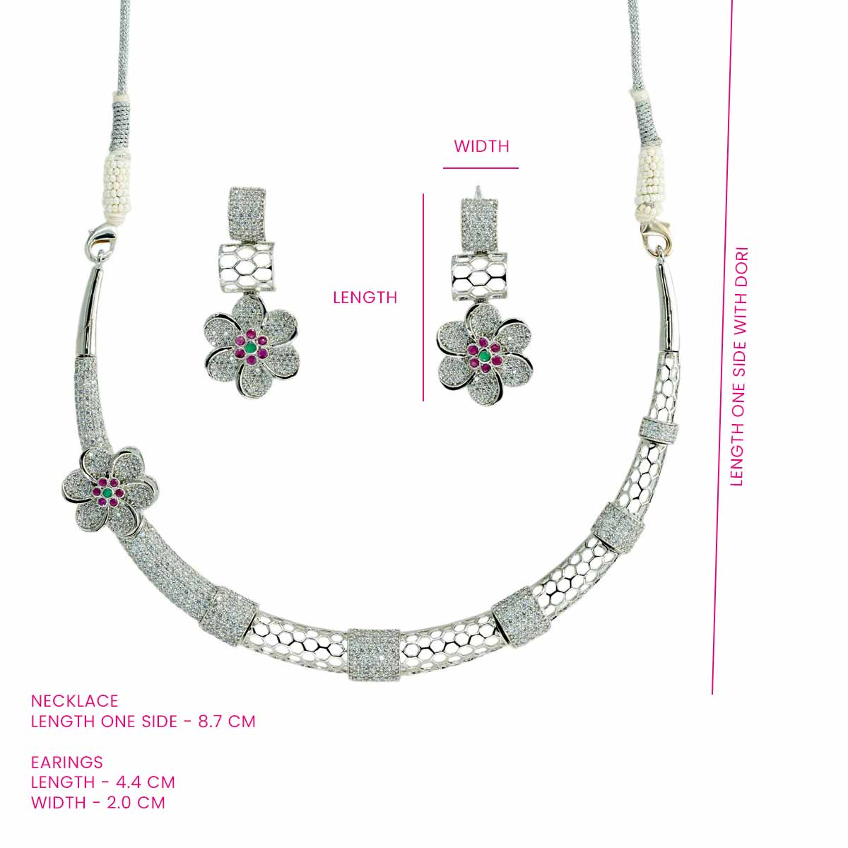 Sparkling Phool Haar Set