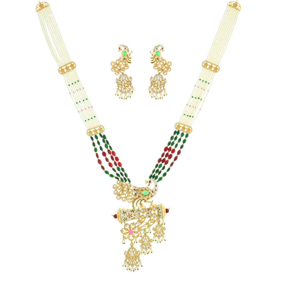 Royal Peacock Necklace Set