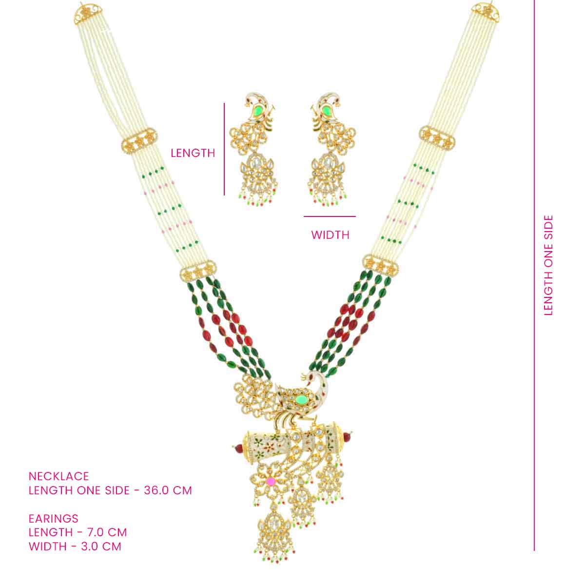 Royal Peacock Necklace Set