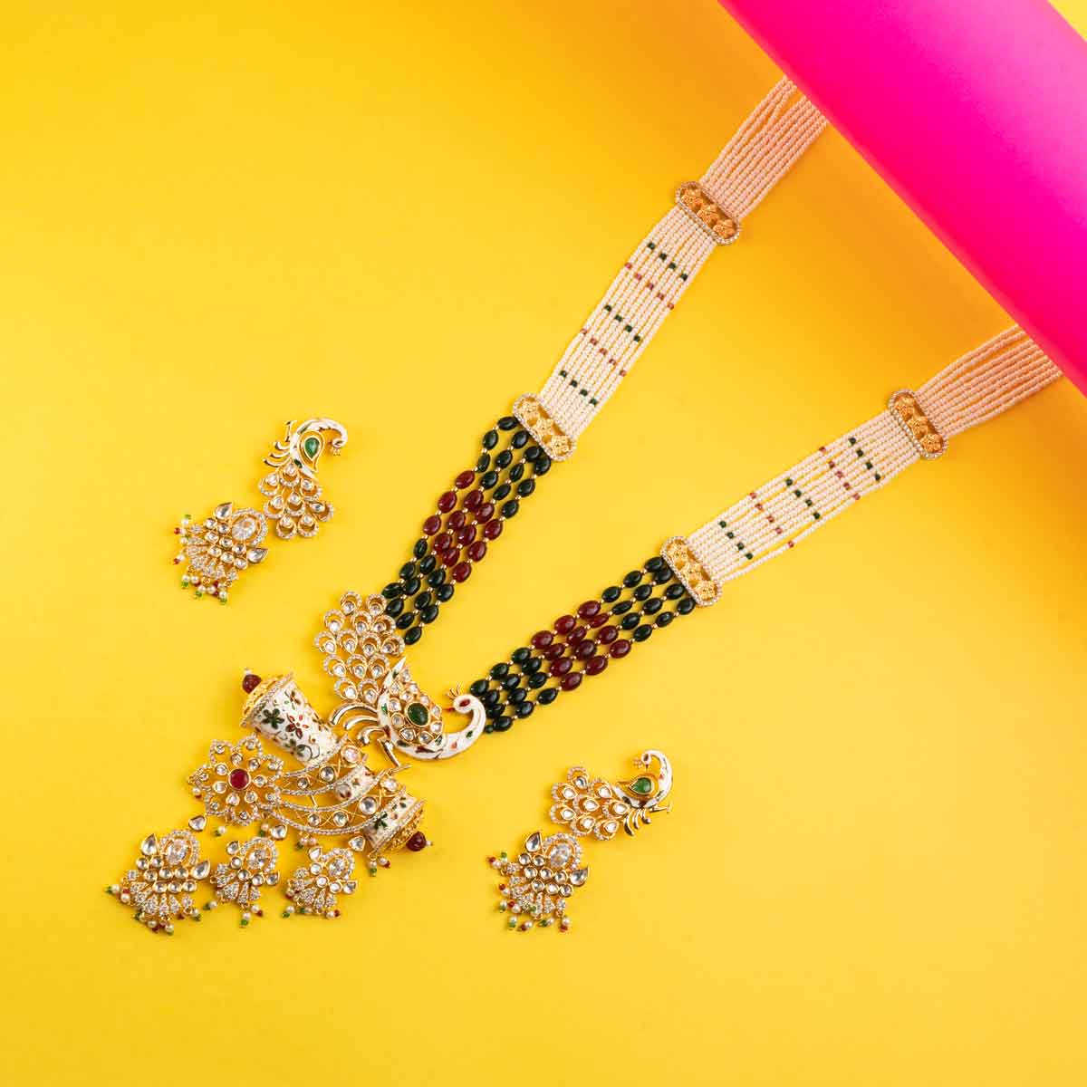 Royal Peacock Necklace Set