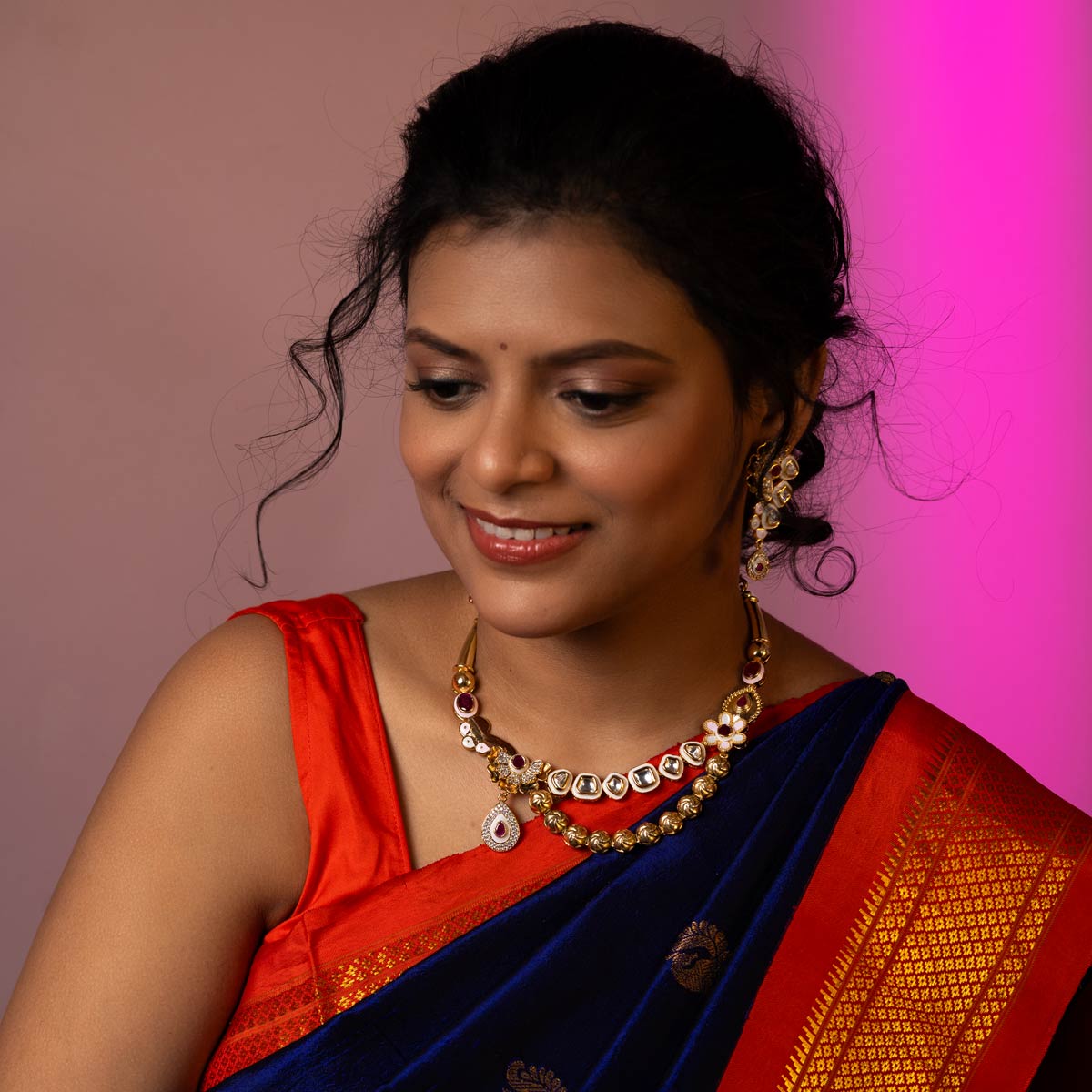 Gulnaz Charm Necklace Set