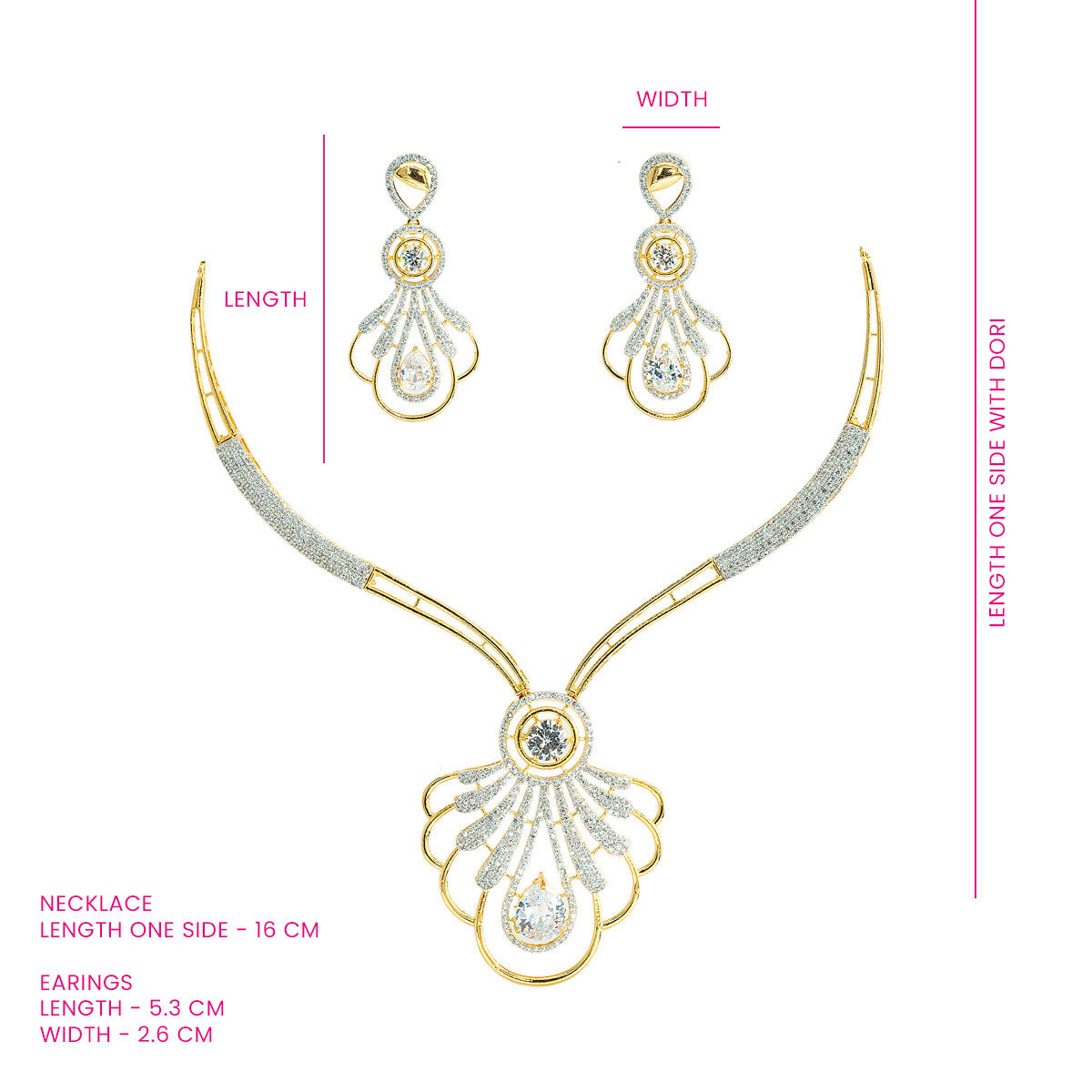 Shanaya Crystal Necklace Set