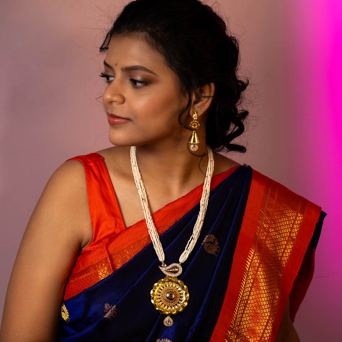 Chandrika Gold Pendant Set