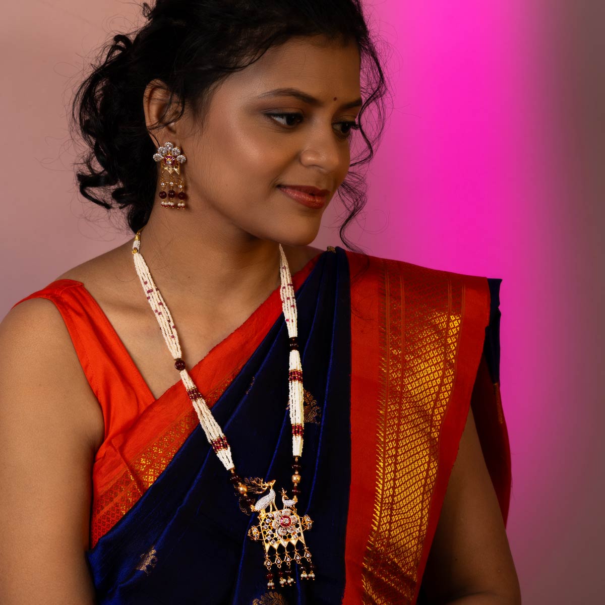 Mayura Pearl Necklace Set