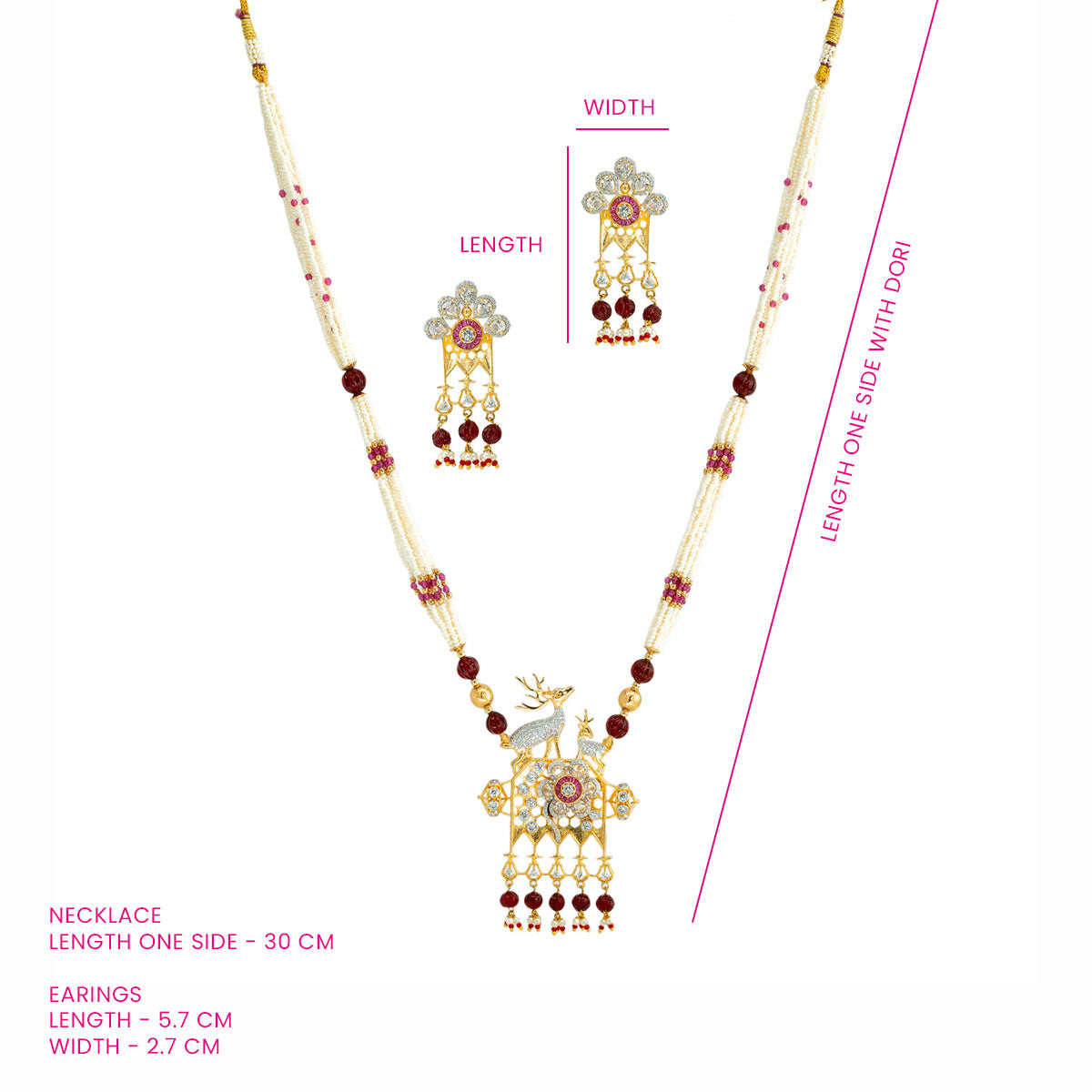 Mayura Pearl Necklace Set