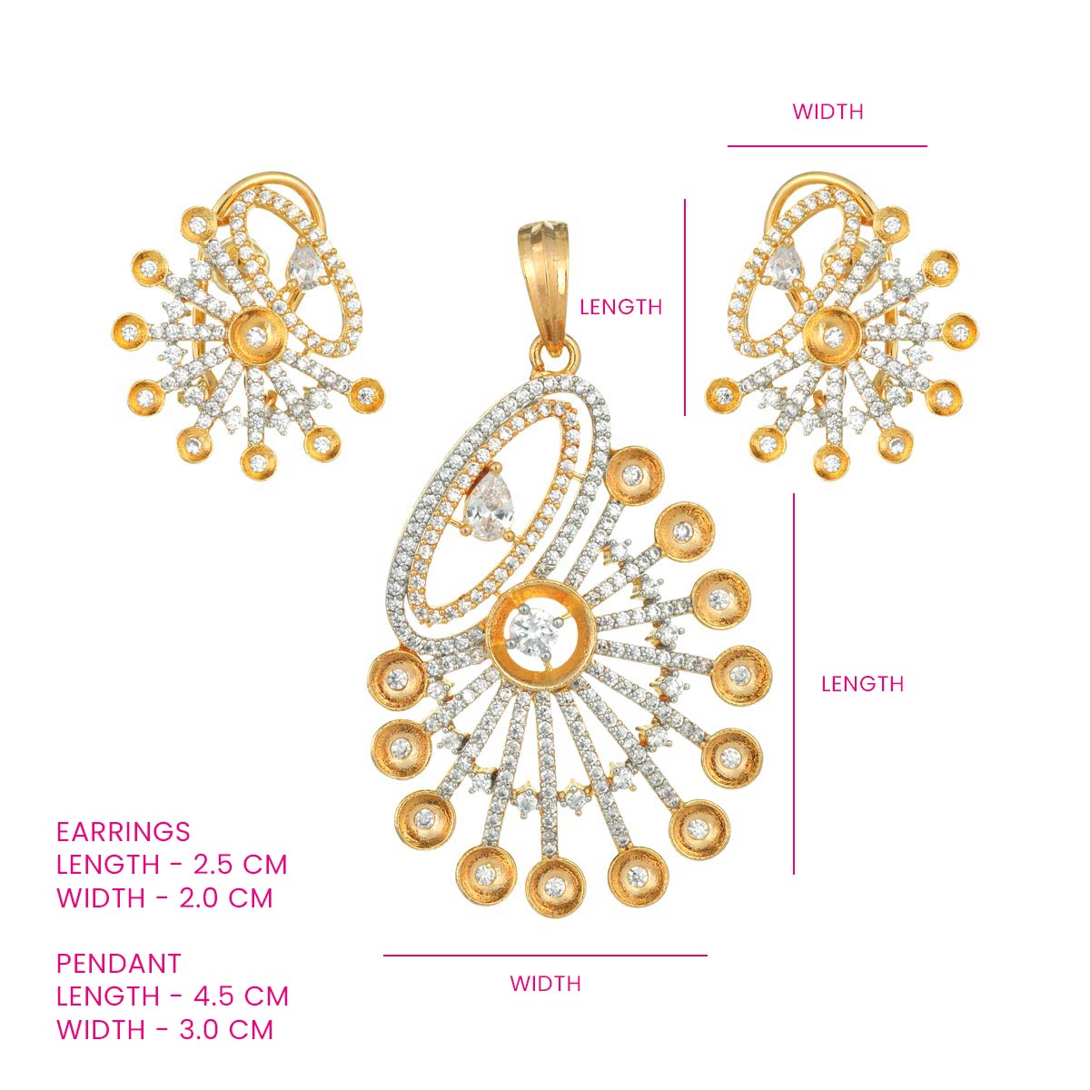 Esha Radiant Pendant Set