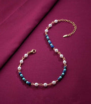 Blue Bead Anklet