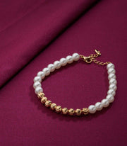 Golden-Pearl Bead Bracelet