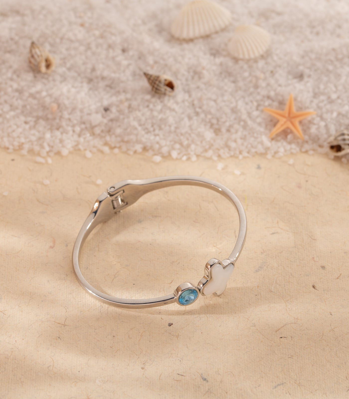 Ocean Crystal Bracelet (Brass)