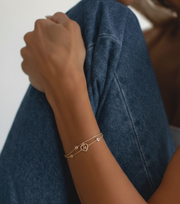 Elara Heart-Link Bracelet -  Saadhgi Collection