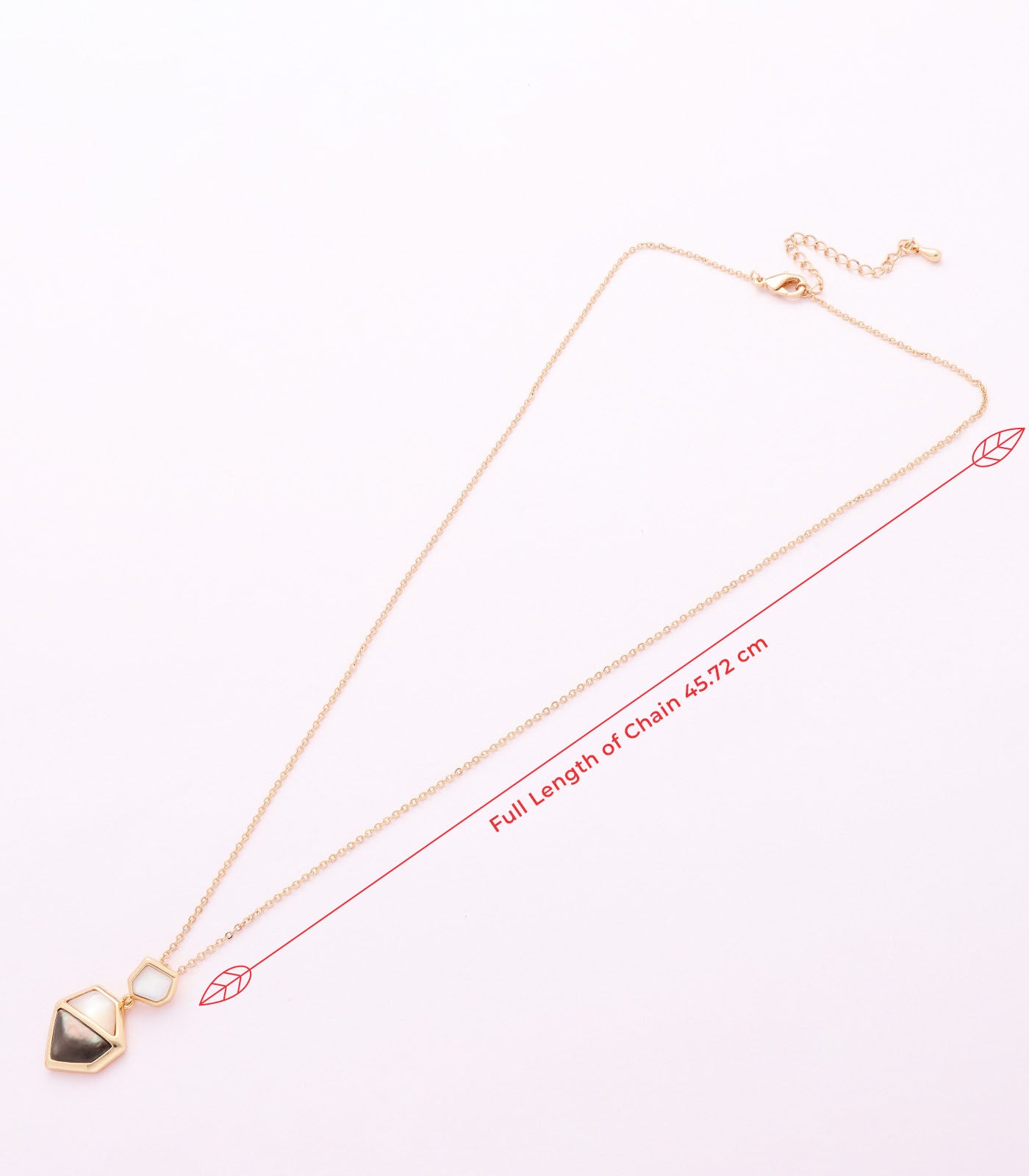 Dual Stone Hexagonal Necklace