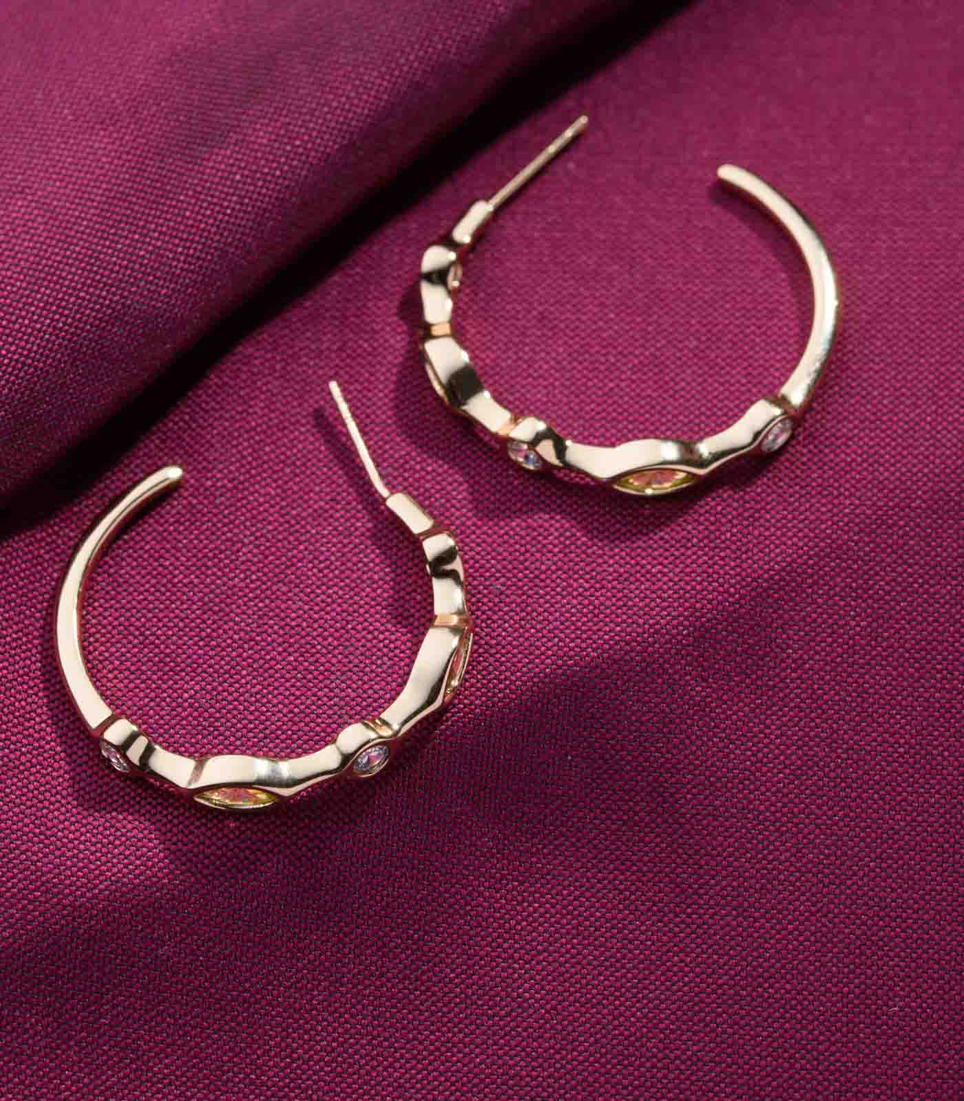Aarohi Glow Drop Earrings - Saadhgi Collection