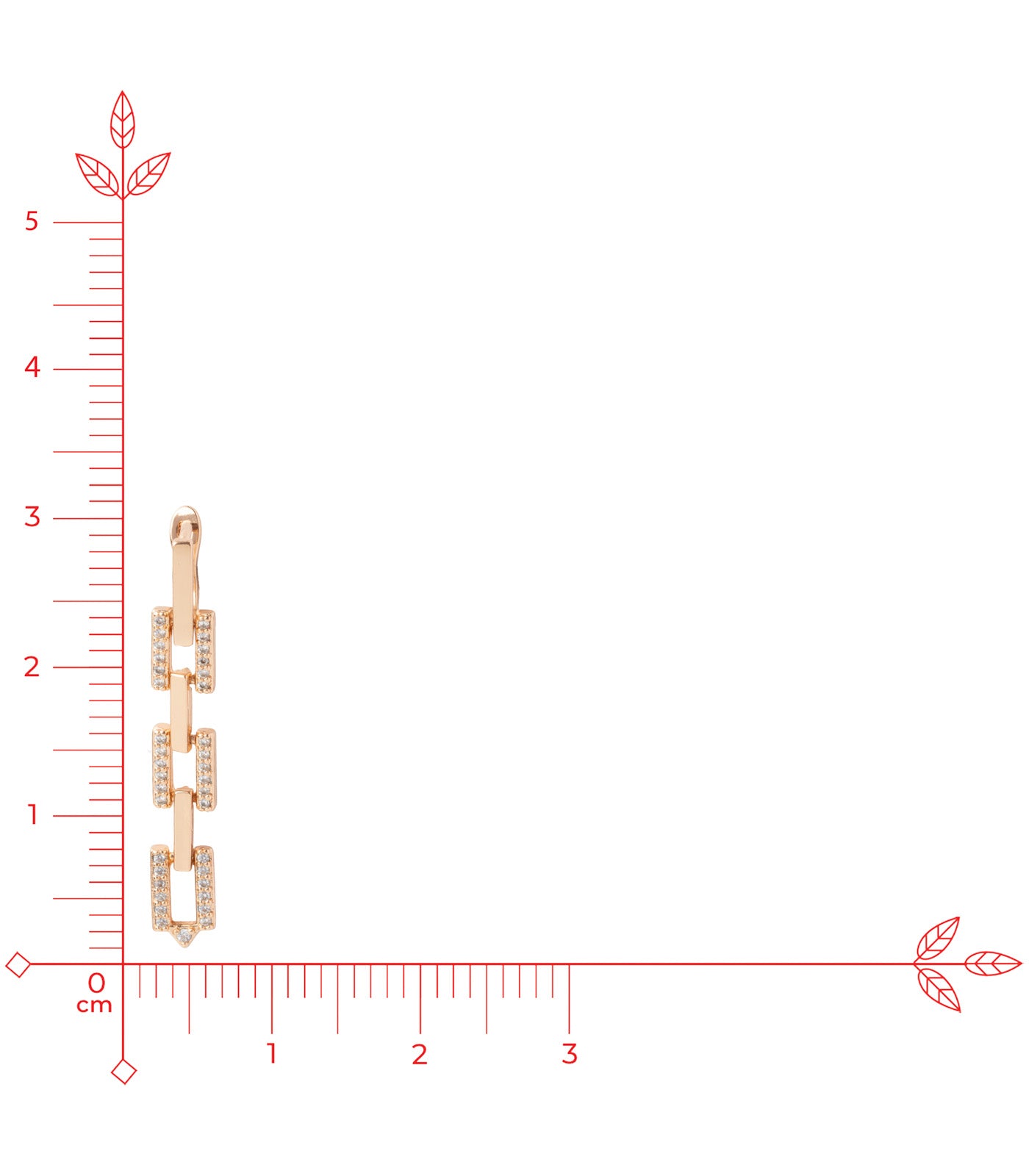 Dangling Chain Style Earrings