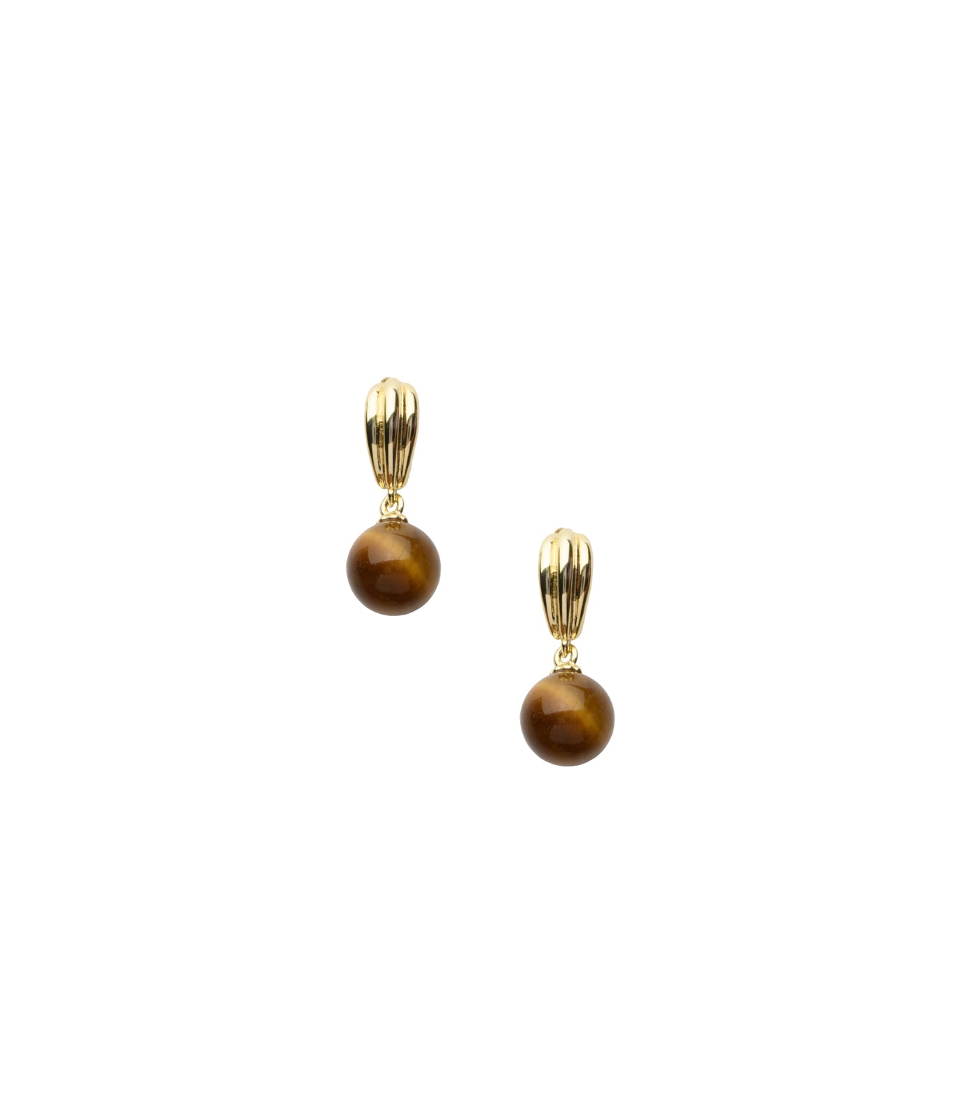 Brown Drop Earrings