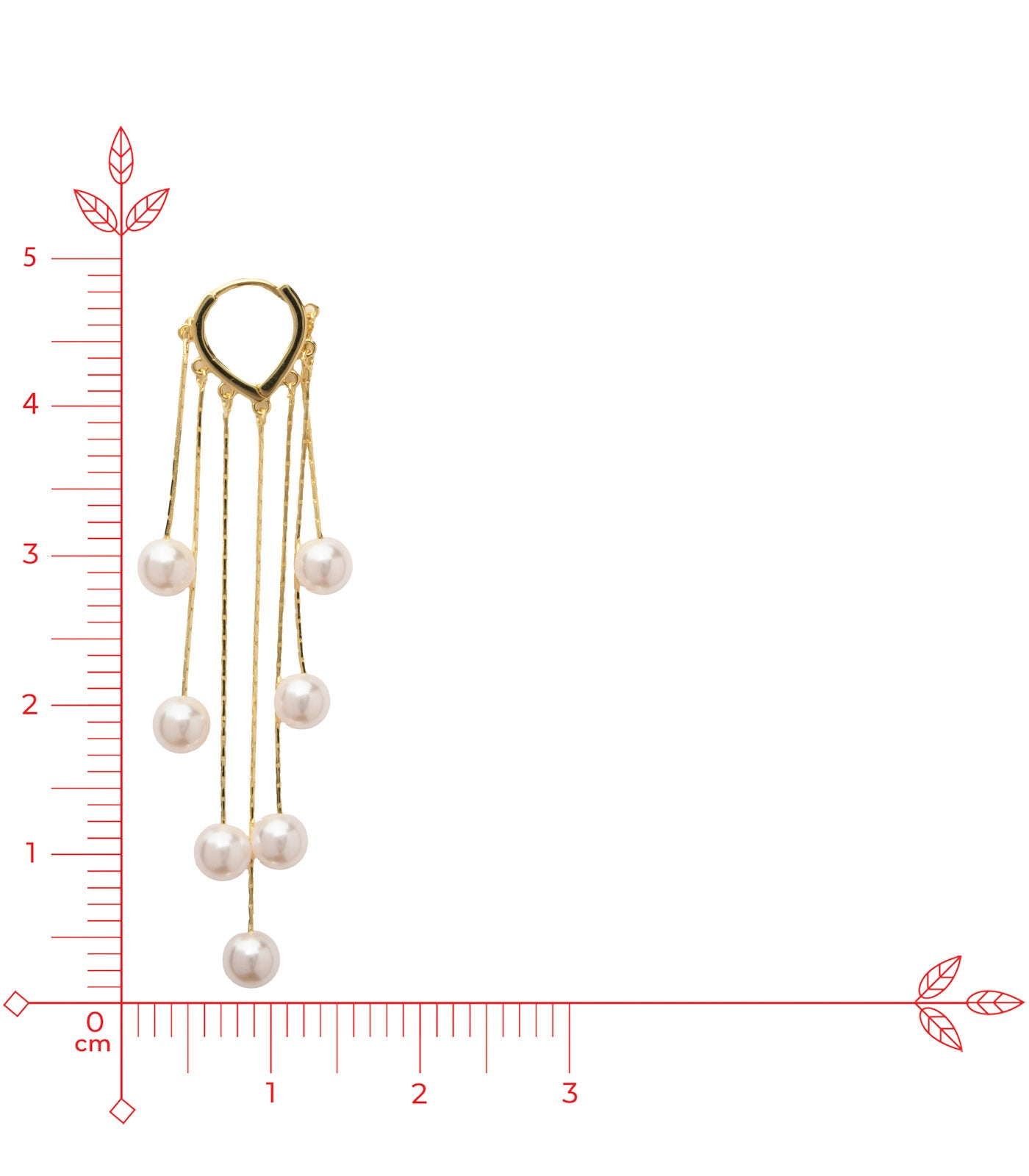 Pearla Cascade Drop Earrings - Saadhgi Collection