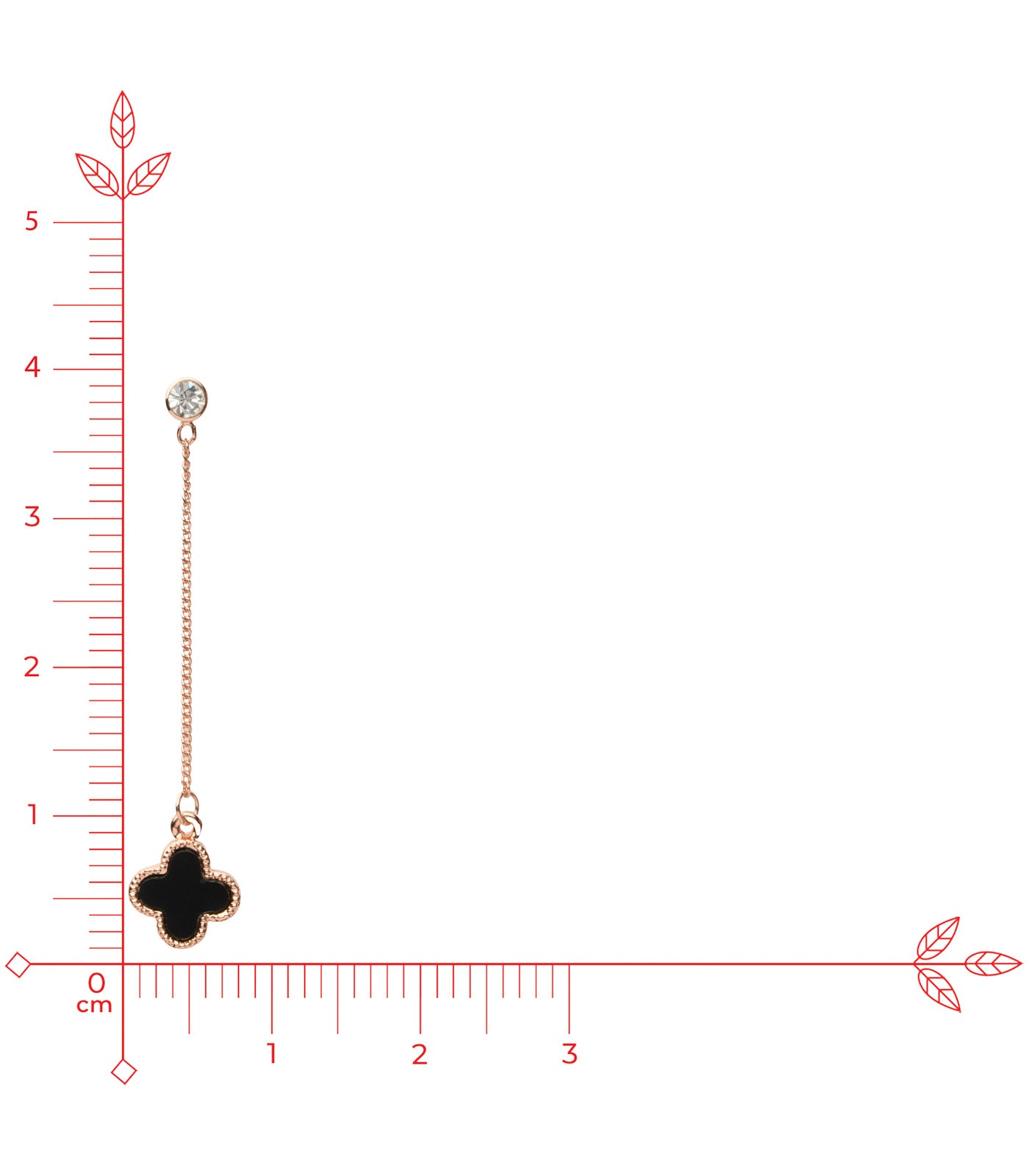 Dangling Black Stone Earrings