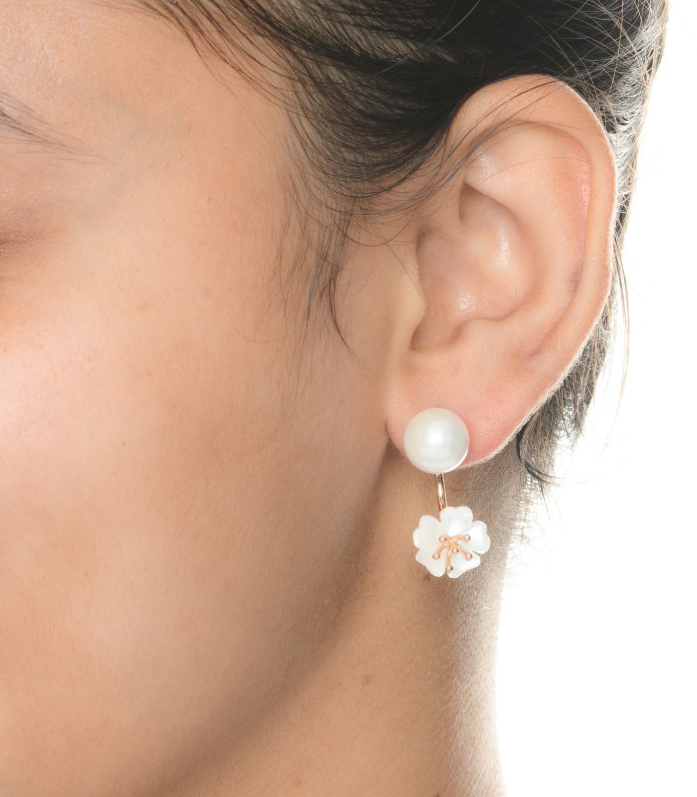 Floral Pearl Earrings
