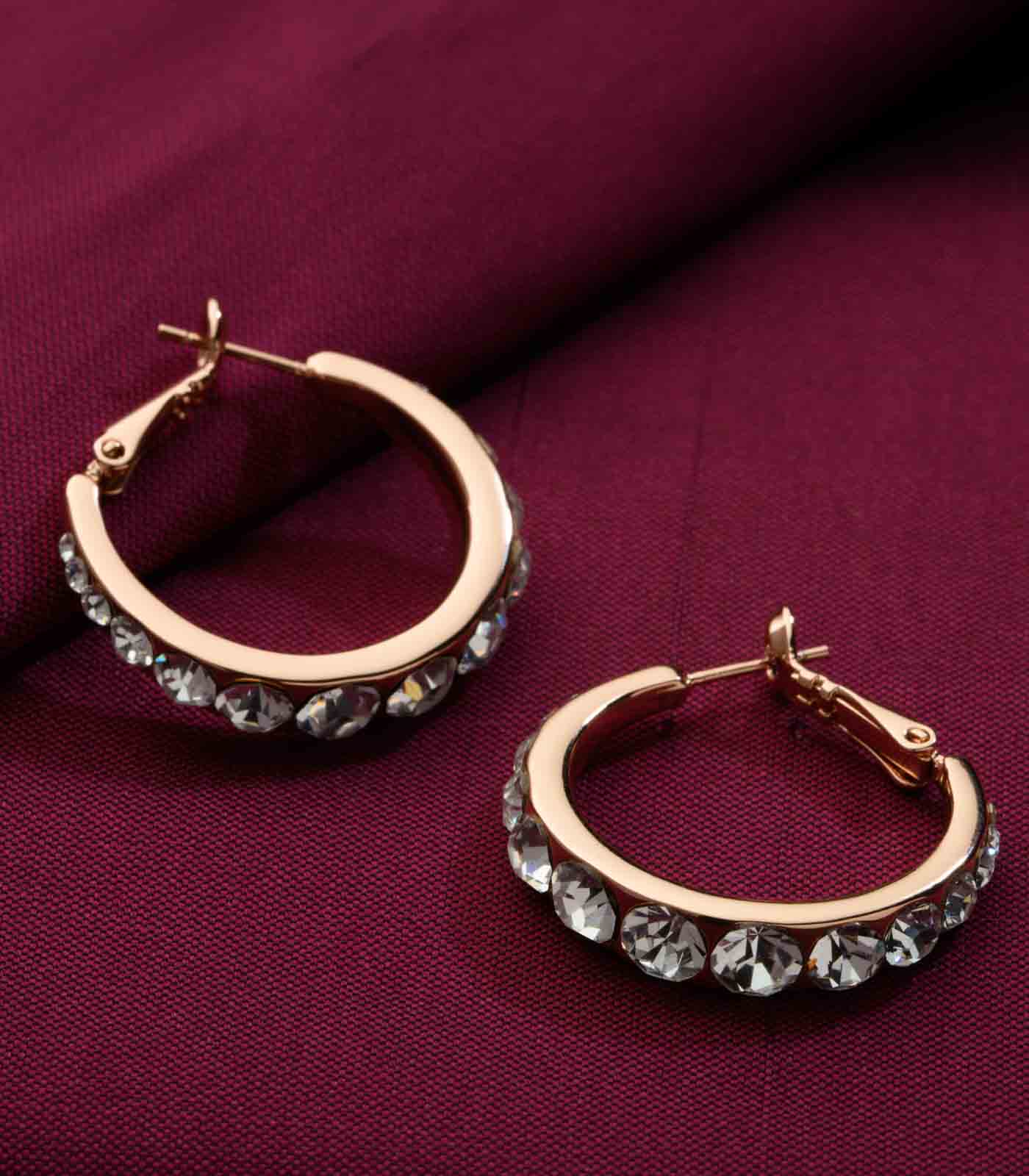 Classic Crystal Hoops
