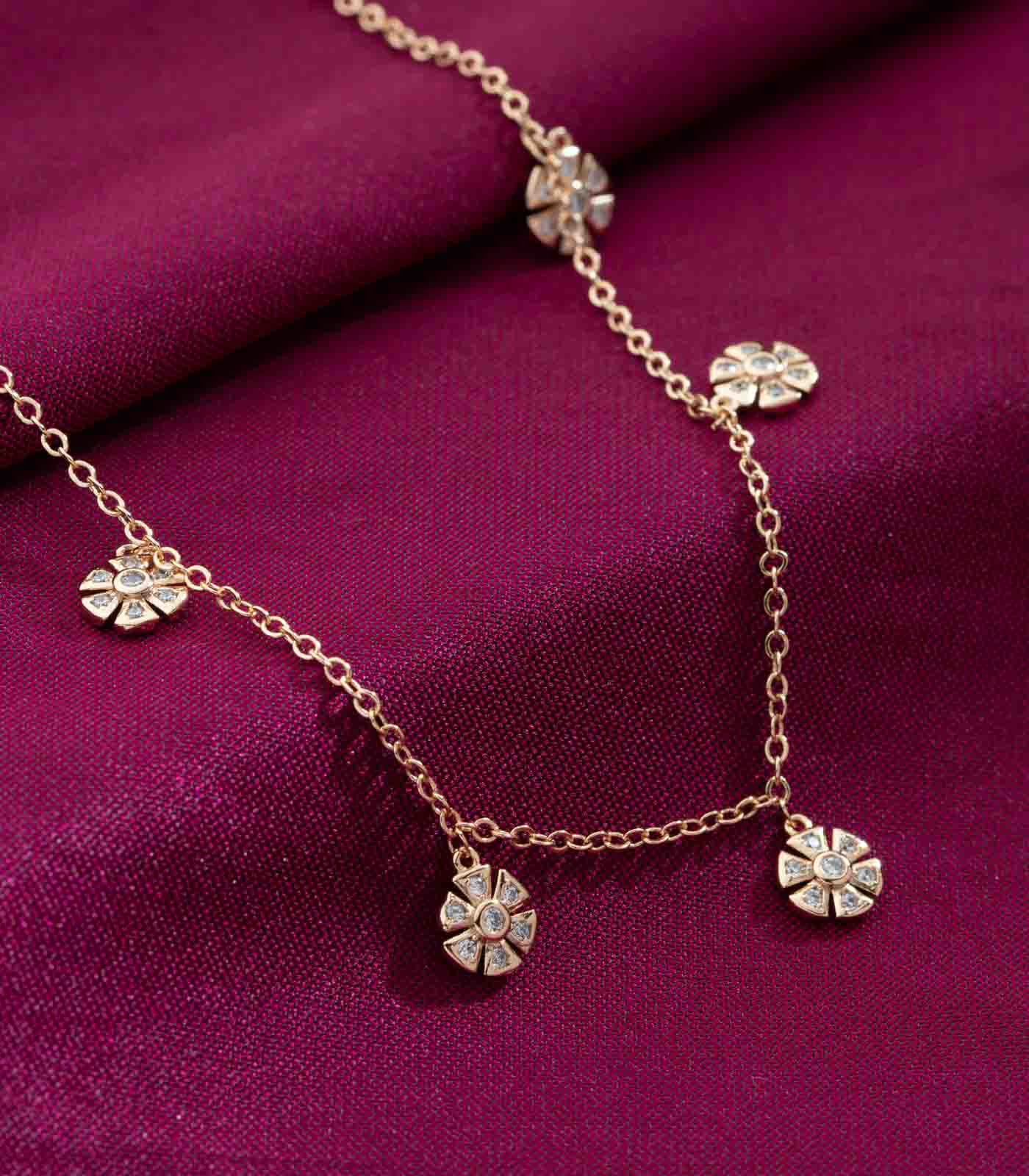 Floral Charm Necklace - Saadhgi Collection