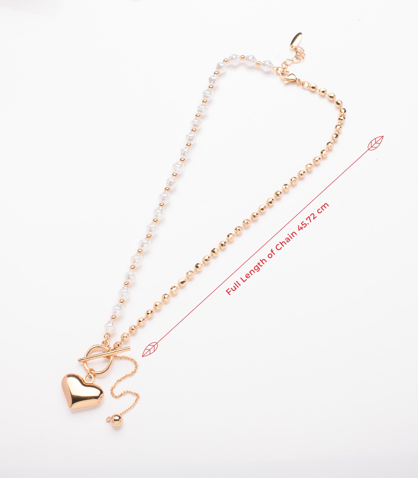 Golden Heart Toggle - Saadhgi Collection