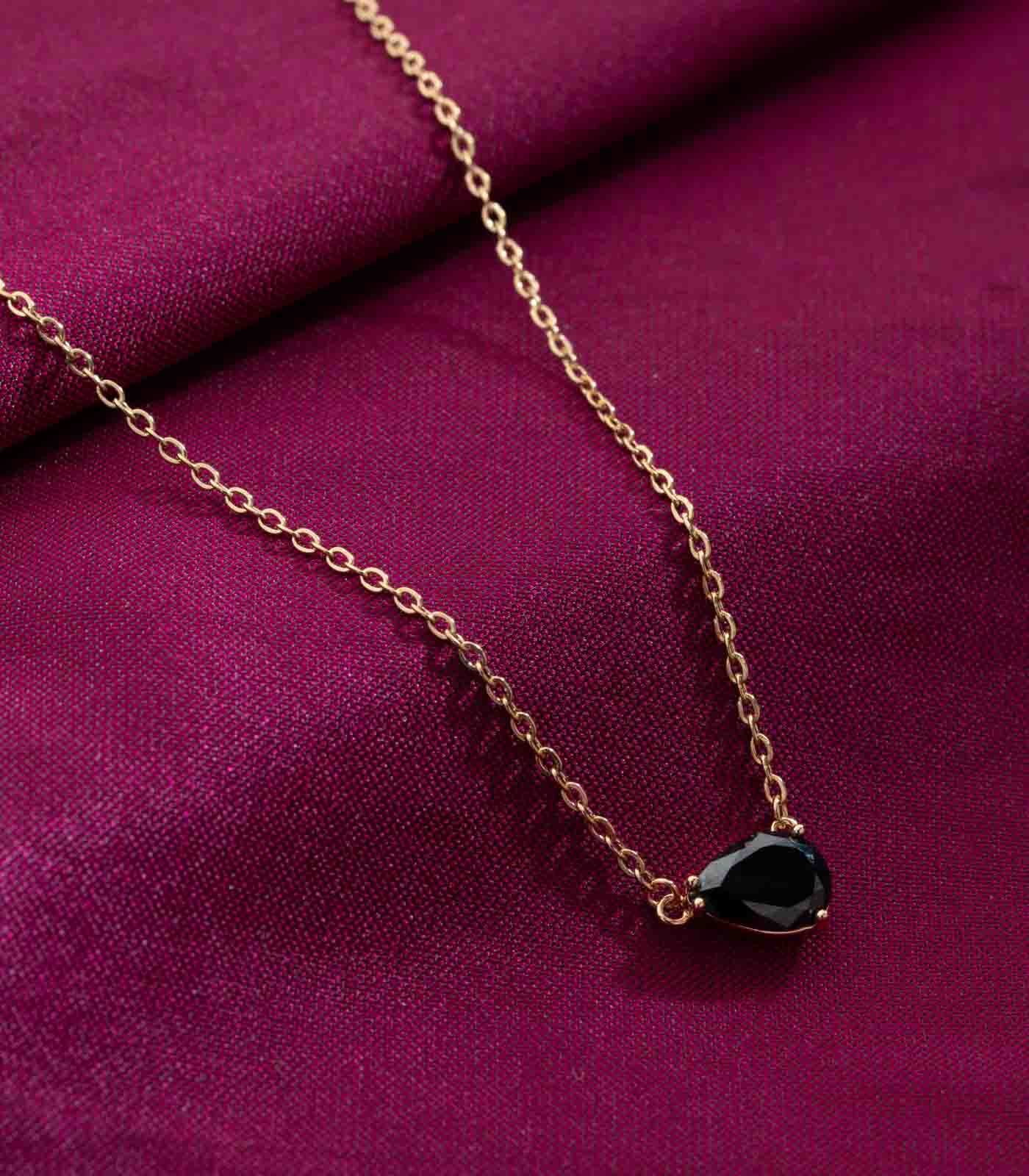 Noir Teardrop Charm - Saadhgi Collection