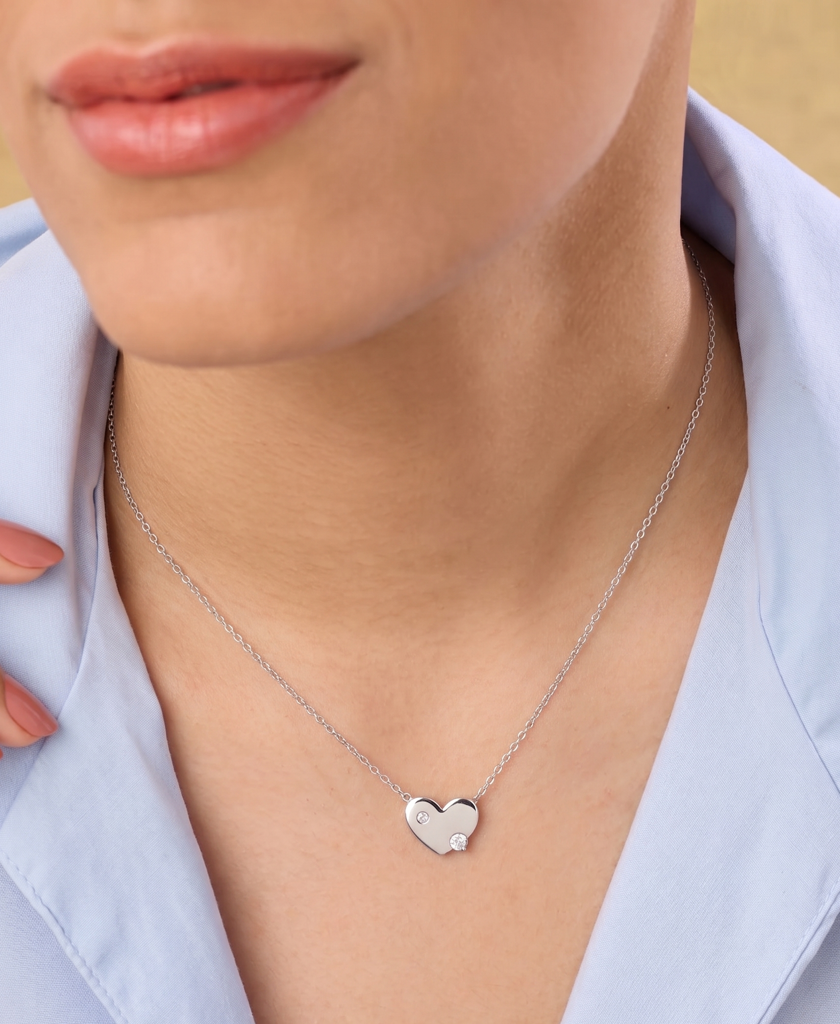 Shiny Heart Necklace
