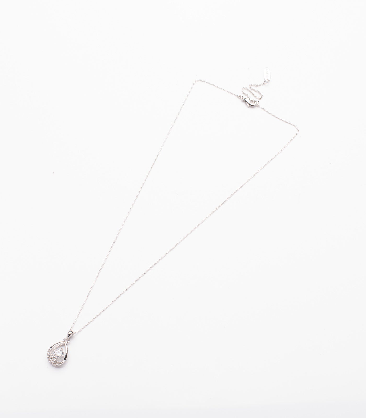 Crystal in Teardrop Necklace