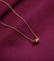 Cylindrical Rose Polish Necklace