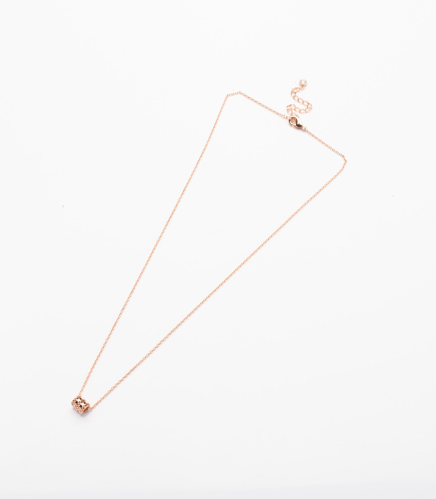Cylindrical Rose Polish Necklace