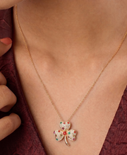 Stone Leaf Necklace