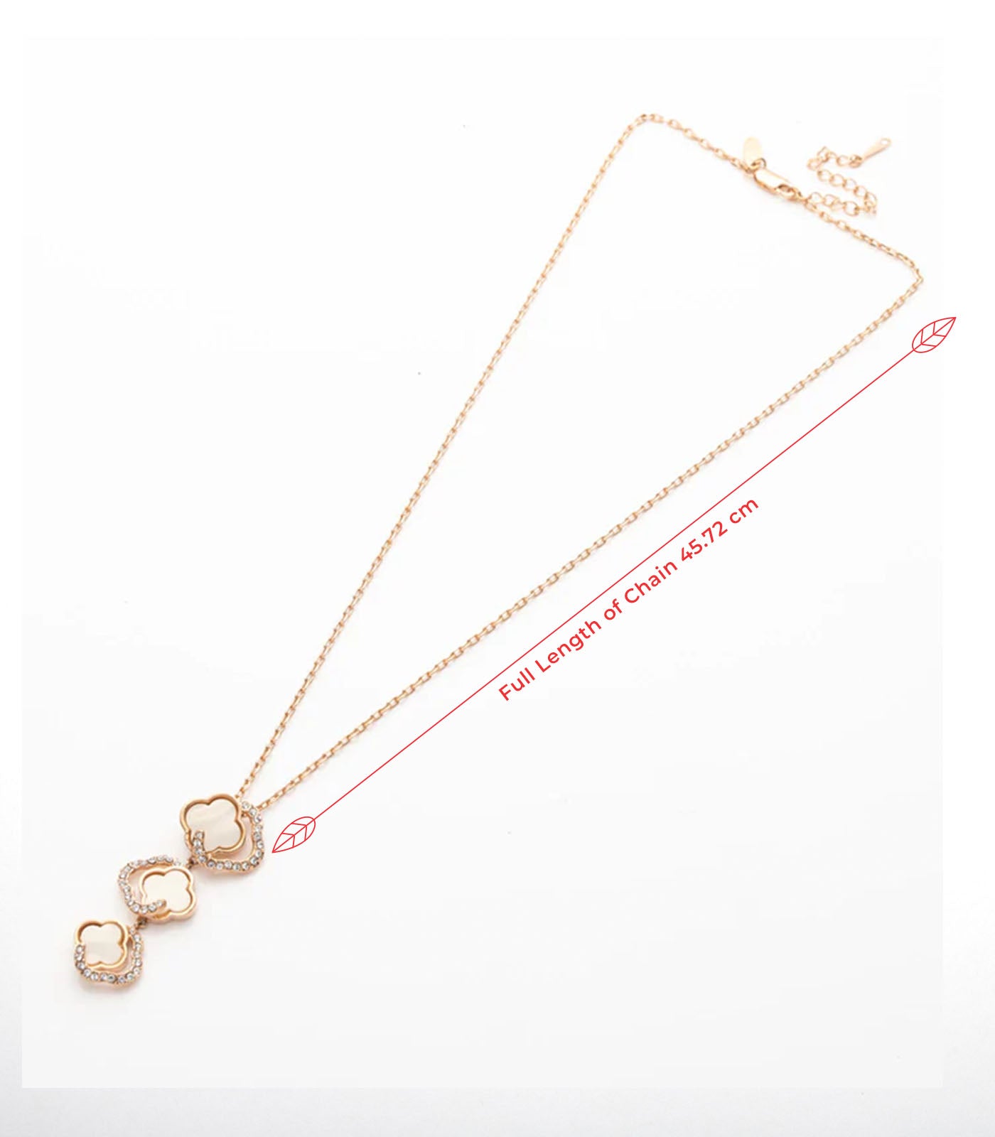 White Stone Dangling Necklace