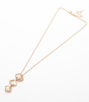 White Stone Dangling Necklace