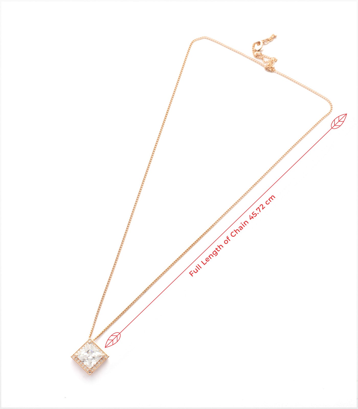 Sterling Diamond Shaped Necklace Set