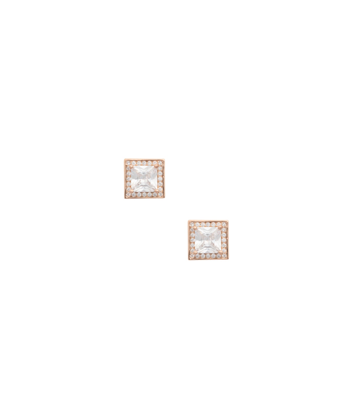 Sterling Diamond Shaped Necklace Set