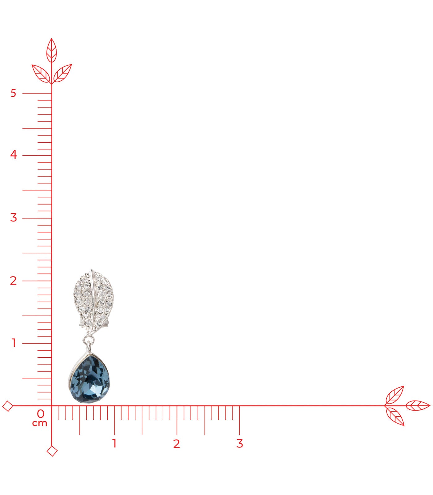 Neelara Leaf Drop Earrings - Saadhgi Collection