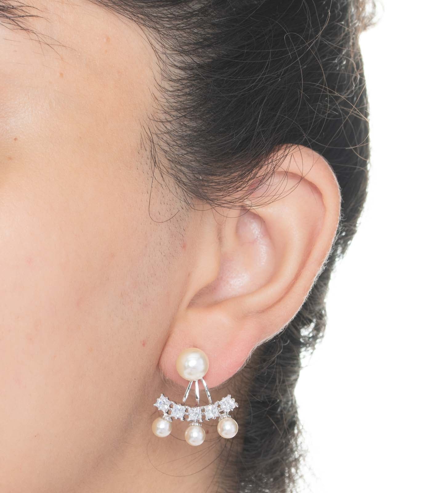 Pearl Arrow Earrings