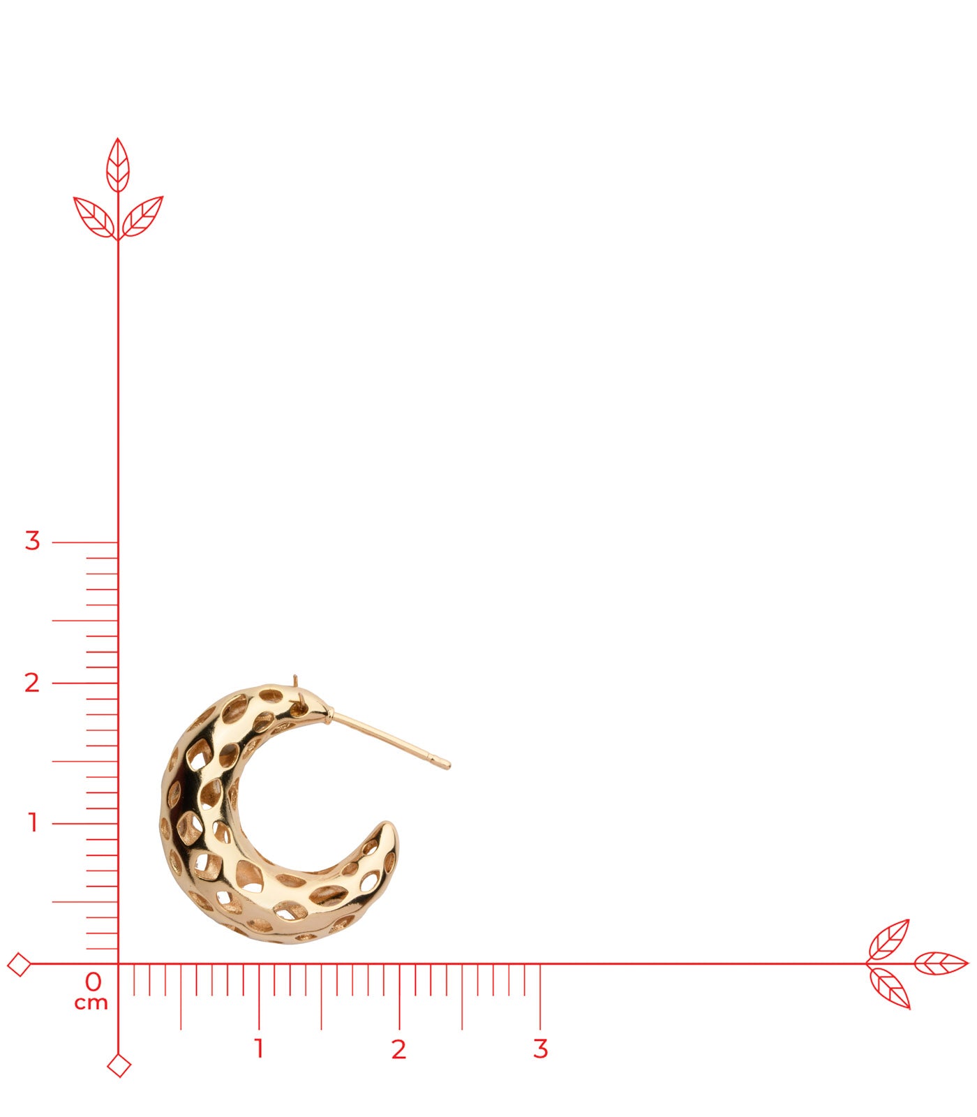 Avela Cutwork Hoops - Saadhgi Collection