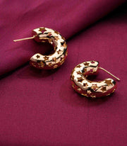 Stylish Classic Golden Hoops