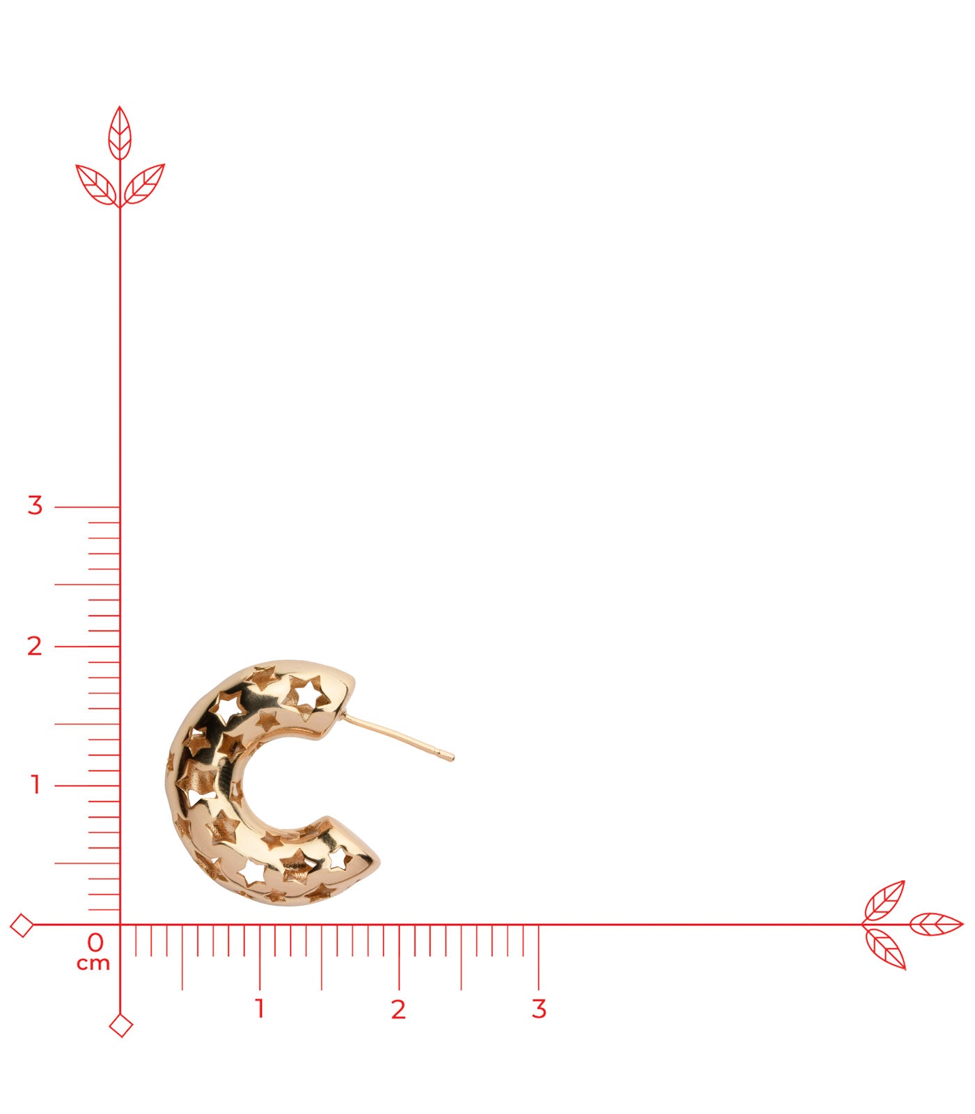 Stylish Classic Golden Hoops