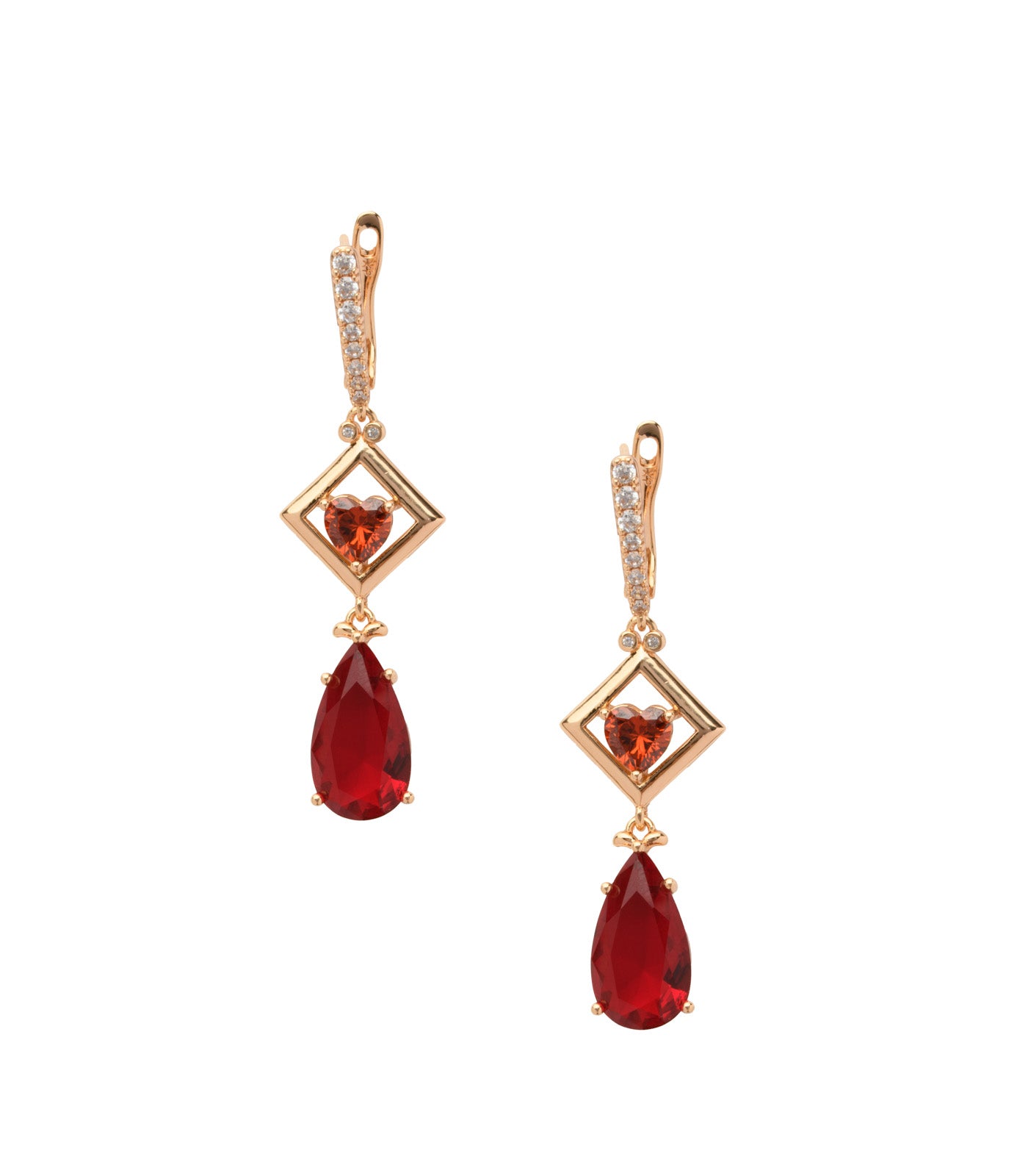 Red Heart Party Earrings