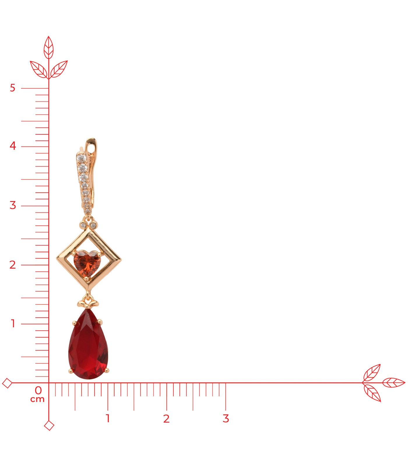 Red Heart Party Earrings