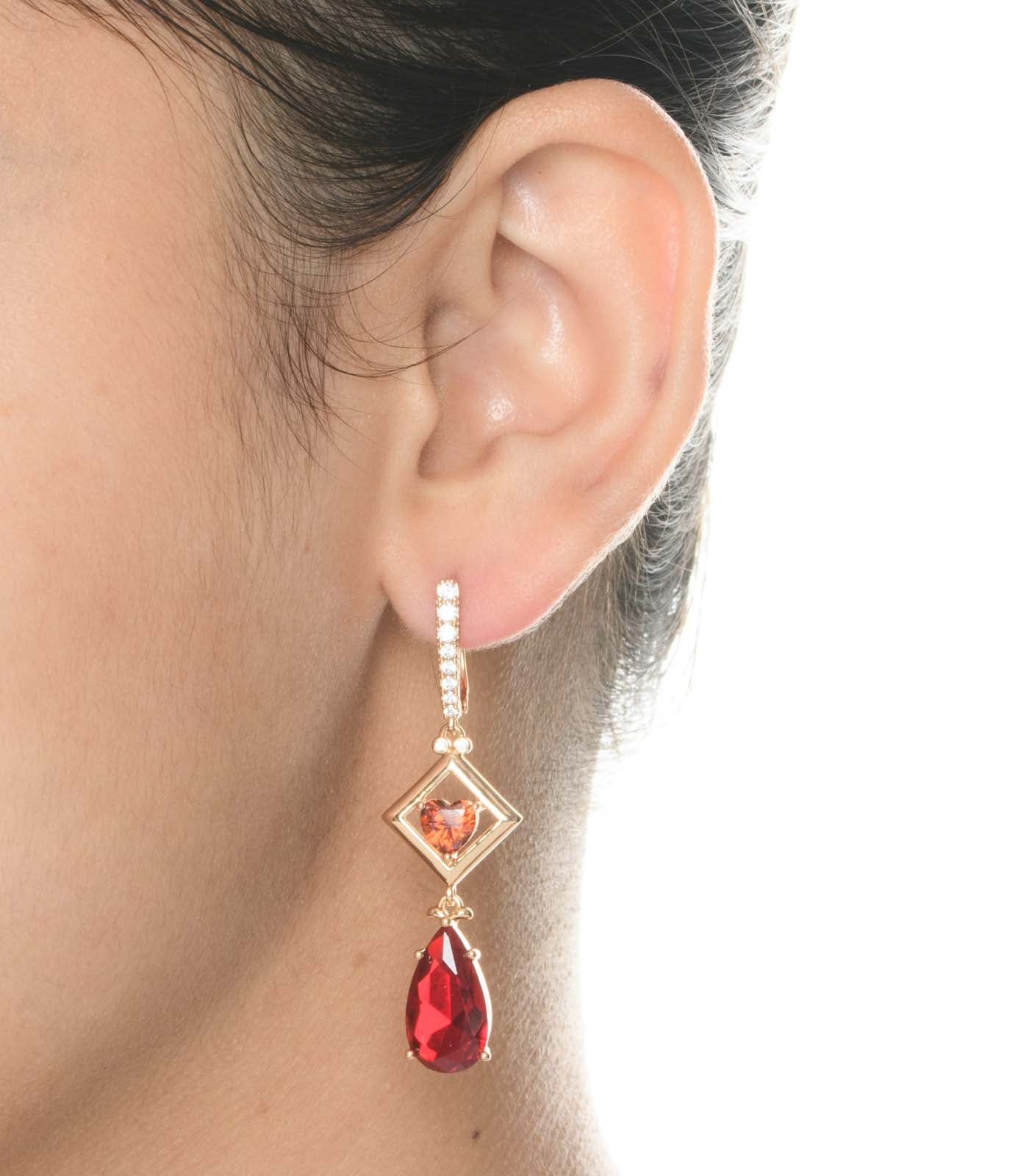Red Heart Party Earrings