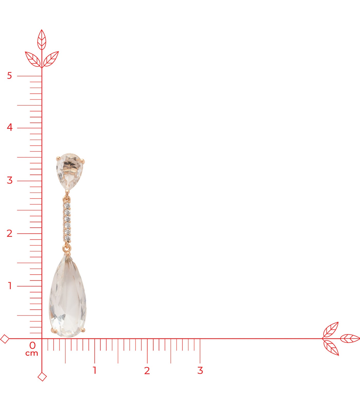 White Stone Party Earrings