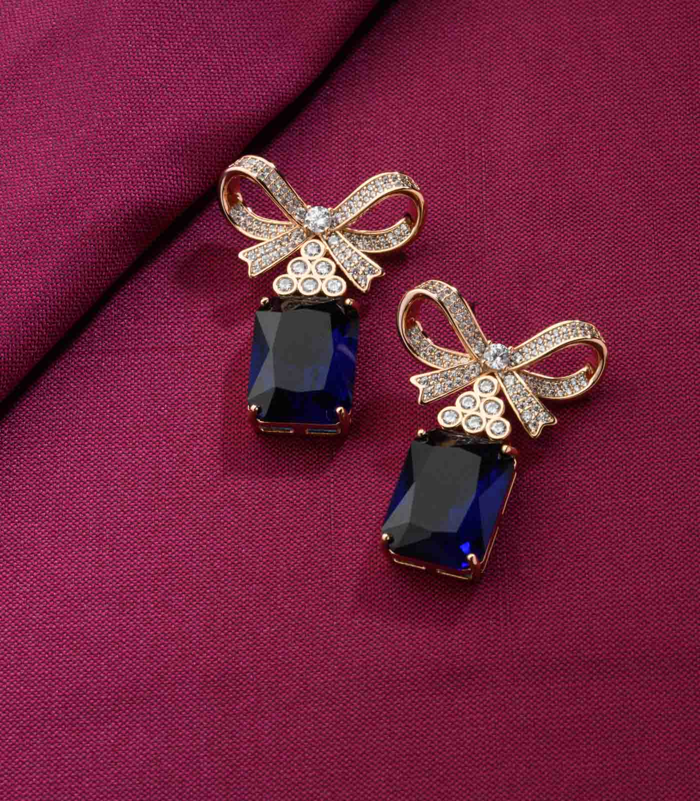 Midnight Bow Drops - Saadhgi Collection