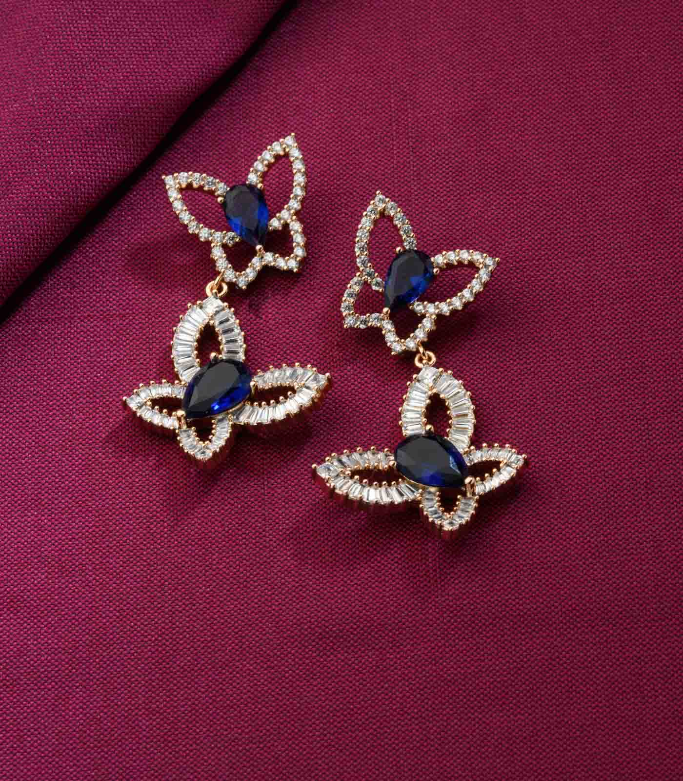 Evania Bloom Drop Earrings - Saadhgi Collection